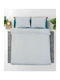 Heinner Set Huse Pentru Pilote 100% Bumbac 180x200cm Semidublu Cu 2 Fețe De Pernă & 1 Cearceaf Albastru