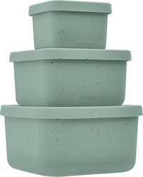 Kikka Boo Toddler Silicone Food Container Set 3 Pieces