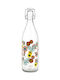 Decover Bottle Water Glass with Screw Cap Transparent 1000ml