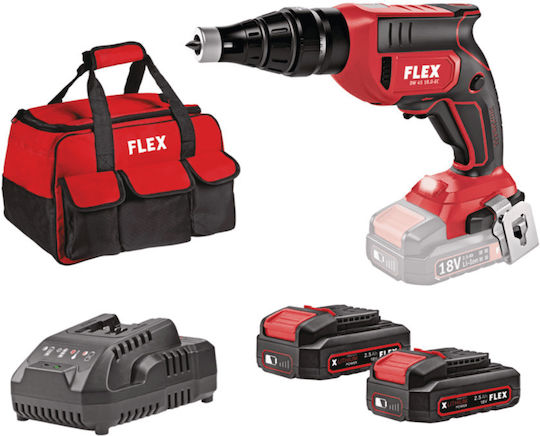 Flex DW 45 18.0-EC Trockenbauschraubendreher Batteriebetrieb Brushless 18V 1x2.5Ah