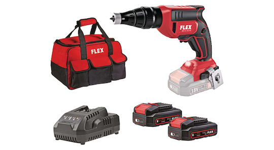 Flex DW 45 18.0-EC Κατσαβίδι Γυψοσανίδας Μπαταρίας Brushless 2x2.5Ah