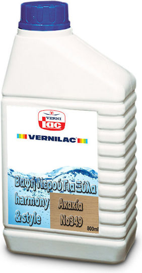 Βαφή Νερού Επιπλοποιίας Ξύλα Harmony&style Vernilac 800ml Ακακία Νο349