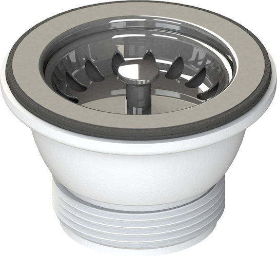 Вентил Мивка 1 1/2" Ф70 Lux Пиро Хром Lb Plast