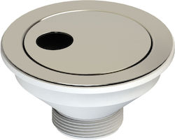 Saturno Sink Valve 1 1/2" Diameter 114 Chrome P...
