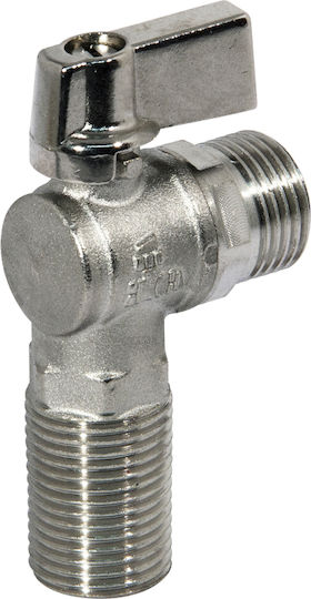 Comutator Colțar Pentru Mașină de Spălat 04-04001 Sferic 1/2''x 3/4'' bianchi