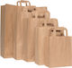 Pungă de Hârtie Kraft Plată Netedă 26x12x35 250 Bucăți