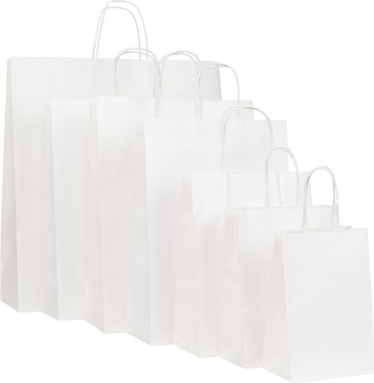 Paper Bag White Twisted Premium Italy 18x8x24 400pcs
