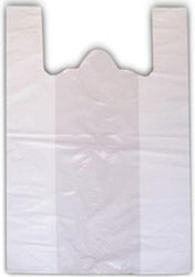 Kunststoff-Plastiktüten Westentyp Weiße 35cm 1kg Kunststoff-Plastiktüten Westentyp Weiße 35cm 1kg
