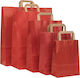 Paper Bag Red Flat 32x17x45 250pcs