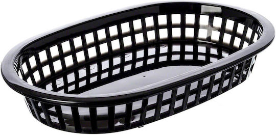 1073bk Καλάθι Οβάλ 22*15*4 Μαυρο Tablecraft