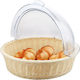 Bt06 Σετ Καλαθι Rattan Στρογγυλο 42εκ Καπακι Roll Top Pc