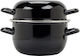 Σκευος Μυδιων Καπακι Μαυρο 24εκ X 14εκυ 5,2 Lt Carbon Steel Ilsa