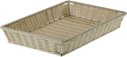 Καλάθι Ψωμιού Rattan Παραλληλόγραμμο Φυσικό 52.5x32.5x8cm 548