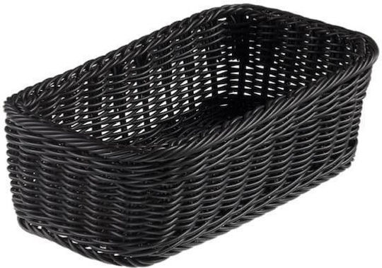 Кошница за хляб за сервиране Vanity G1/3 Rattan Черна 32.5x17.5x10см 562.z