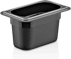 Дъска Gn Черна 1/9 100мм За Съхранение На Храни P P Gastroplast Nsf