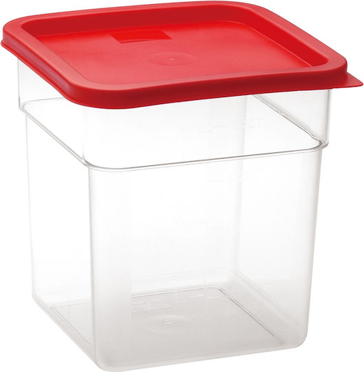 8639 Food Storage Container 6.0lt Lid PP 23*23*24cm