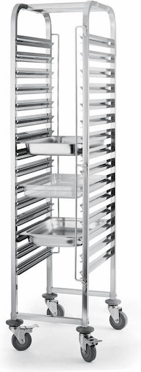 Тролей за Превоз GN 15x GN1/1 T=0.9mm Неръждаема Стомана SS201 38х55х170см