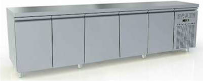 Dominox Workbench Fridge Preservation 5 Doors 700lt Psi-276-5g Motor 275x60x86