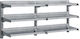 Ράφια Τοίχου Inox Τριπλά 140x40x67cm 6*r|3*rk|12*rb