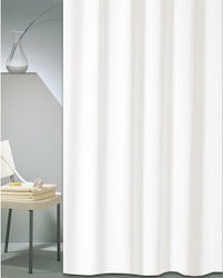 Perdea de Duș Hotelieră Solid Albă 180x180