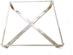 Βάση Τετράγωνη Inox 100x100x22cm