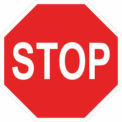 Πινακίδα Stop 45x45 Πινακίδα Stop 45x45