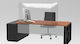 Protective Office Counter Plexiglass 120x25x75 3mm