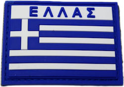 Woodland Badge Greek Flag PVC Scratch