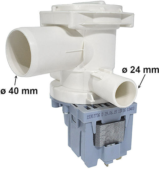 Water Drain Pump for Bosch Siemens Neff Washing Machines with Thick Nozzles