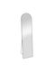 Keskor Oglindă Arcuită cu Cadru Din Aluminiu Negru 146x36cm