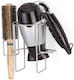 Tekno-tel Hair Dryer Holder 16x14x16cm Thickness Ø5mm Load Capacity 12kg Chrome-Plated Steel Extra Strong Suction Cup
