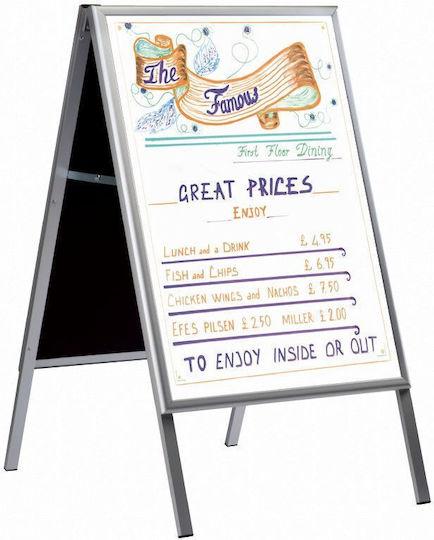 Διαφημιστικα Stand Δαπεδου Τύπου Α-board Γραφή Μαρκαδόρο