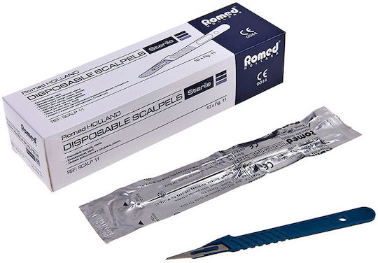 Romed Surgical Sterile Scalpels Handle No15 10 Pieces Scalp-15