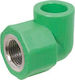 Grüne Rohrbogenarmatur Ppr Φ32x1'' Weiblich Interplast