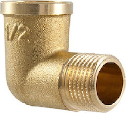 Γωνία Ορειχάλκινη Θηλ.-αρς 1/2" Tdm Brass