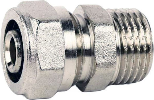Oem Male Pipe Fitting Mechanical Compression Multilayer Pipe Brass Φ18x2 X1/2" 82152