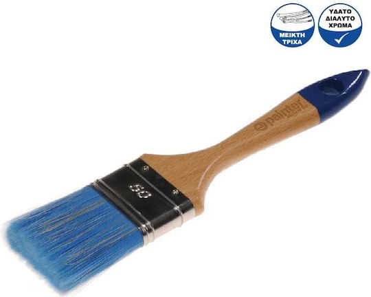Painter Πινέλο Πλακέ Υδατοδιάλυτα Χρώματα Ημίδιπλο 60mm Ξύλινη Λαβή