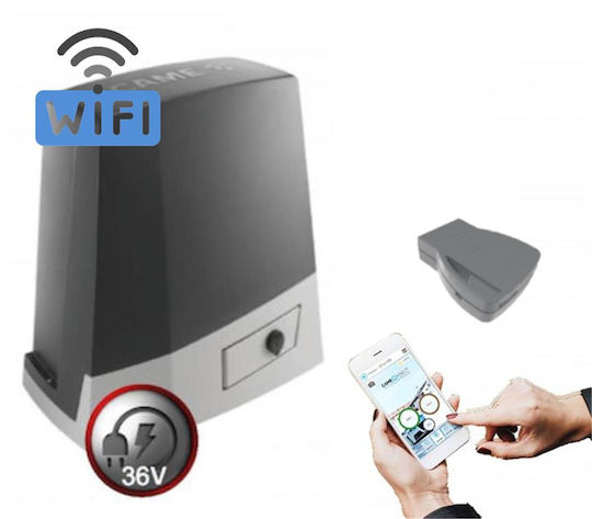 Came Bkv 1500 Wifi Μοτέρ Συρόμενης Γκαραζόπορτας Wifi Smart Κρεμαγιέρα Χωρίς Κρεμαγιέρα