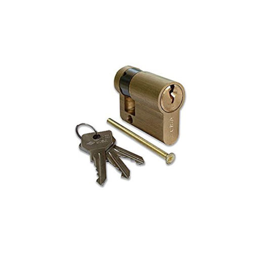 Cylinder Lock Cisa Brass 10x40 50mm 1123-cy