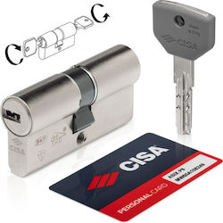 Cisa Asix P8 70mm 30-40 Sicherheitszylinder Nickel 5 Schlüssel 1.0q311.12.0.1200c5