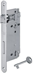 Agb 40-90 Mesoporta Lock Oval Recessed Nickel Italy
