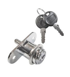 Evergood Furniture Lock Push Type 19x23mm Nickel 132-1005010000