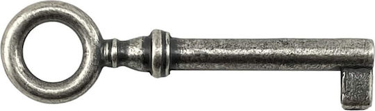 Herrajes Palencia 5005 Antique Silver Furniture Key 7.2x2cm