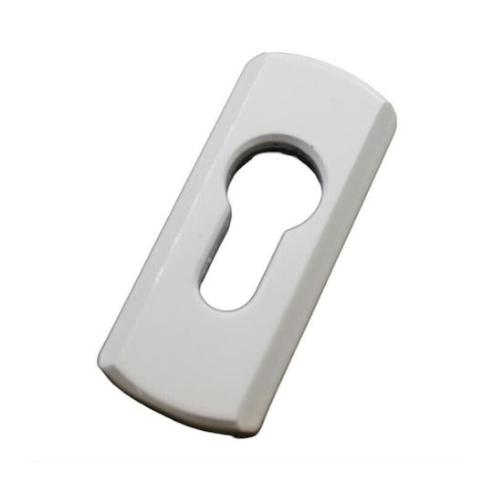 Defender Ușă din Aluminiu Exterior Aplicat Alb