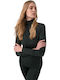 Women's Blouse Turtleneck Gray