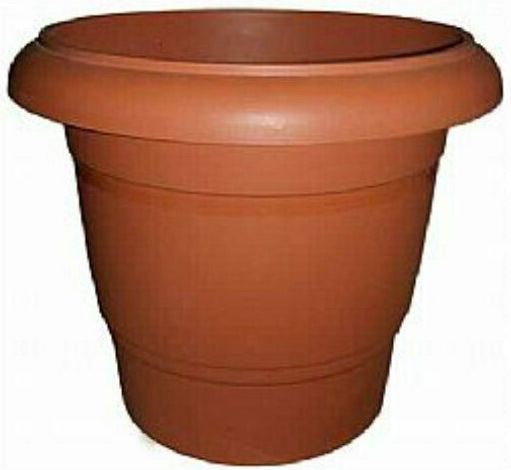 Et Plast Φ530χ440υ Καφέ Πλαστική Γλάστρα Βεργίνα No453 009218