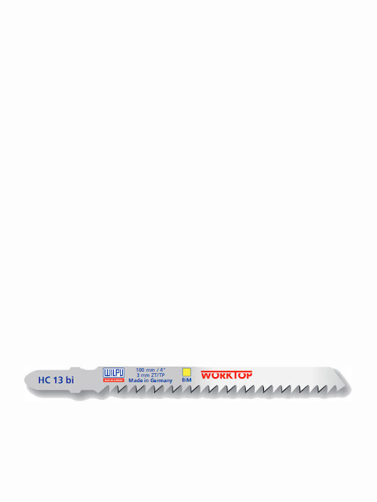 Wilpu Bi-Metal Jig Saw Blades for Wood and Plastic 100 Millimeters