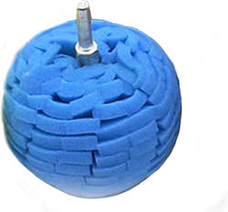 Ball-shaped Buffing Pad Blue Pin 75mm