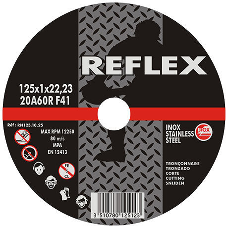 Δίσκος Κοπής Inox Επίπεδος 125.10.25 125mm X 1,0mm Reflex
