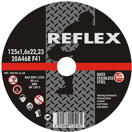 Cutting Disc Inox Flat 125.16.25 125mm X 1.6mm Reflex